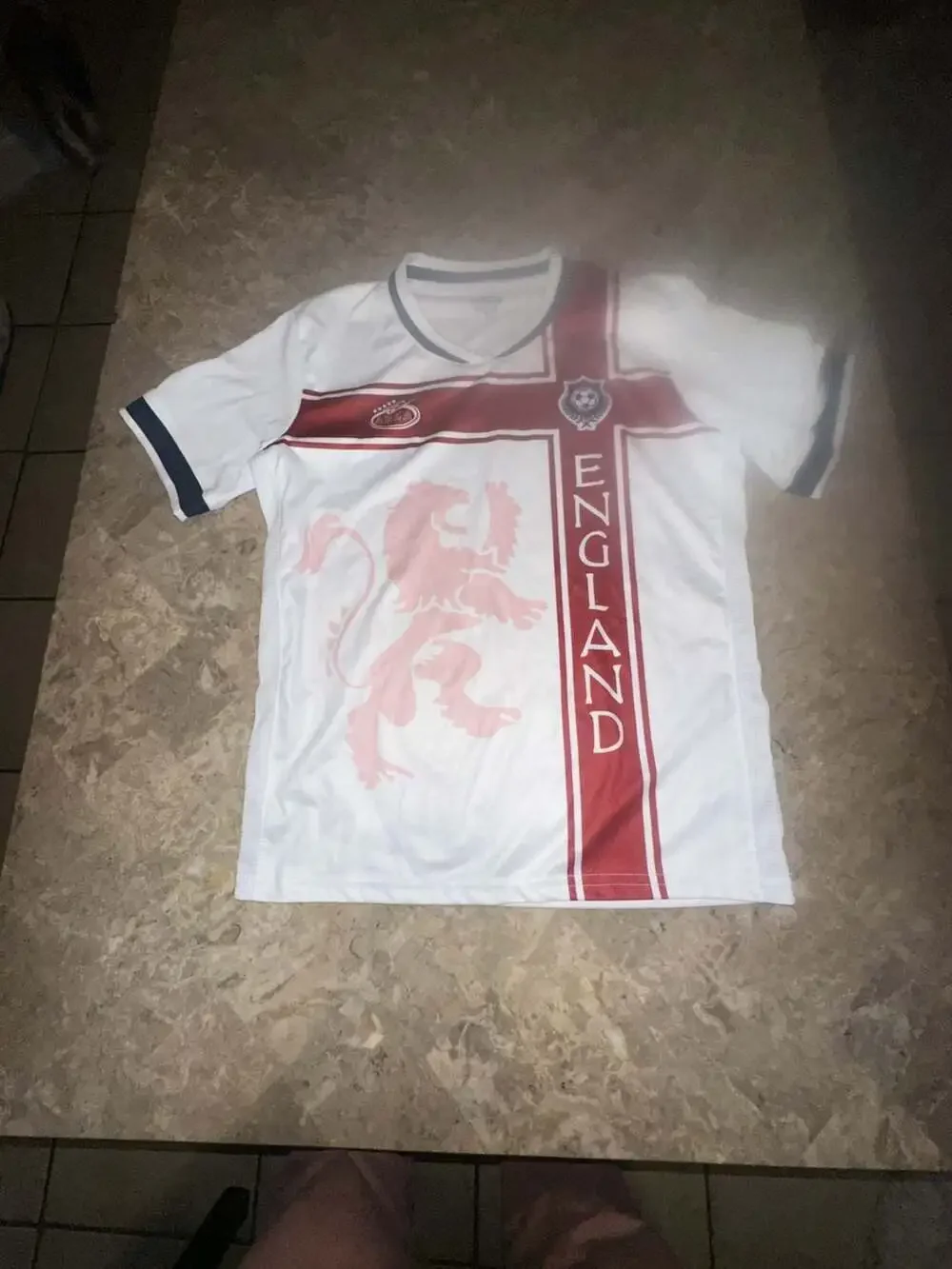Arza England National Team Soccer Jersey 10-12 XL  adult xsmall White